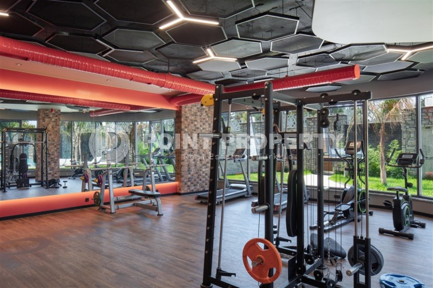 Современная квартира в роскошном жилом комплексе на первой линии от  моря, в центре живописного, экологически чистого районе Аланьи - Каргыджак-id-6561-фото-15