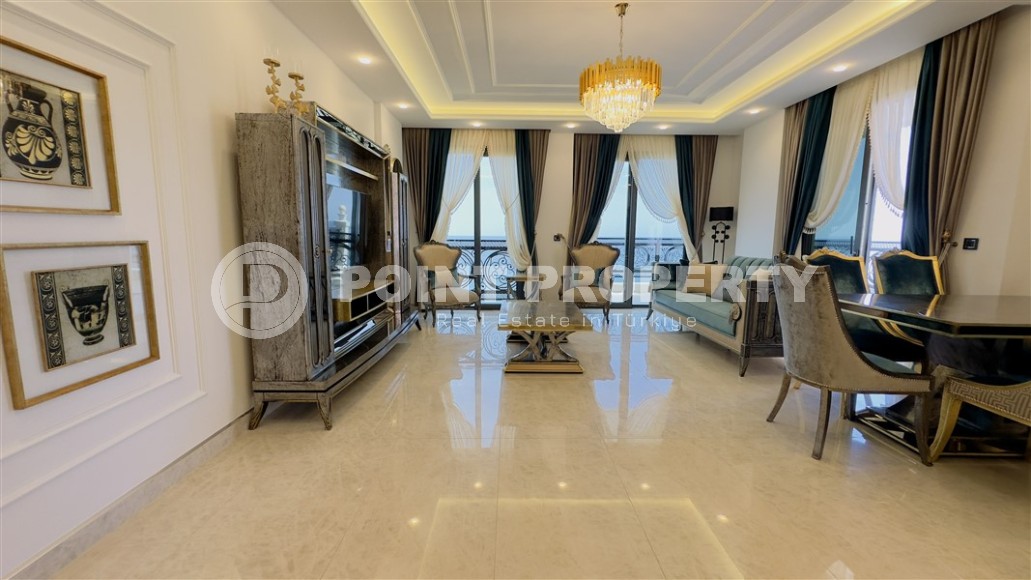 Роскошная панорамная квартира с видом на море, в центре современного района Аланьи - Махмутлар-id-6563-фото-2