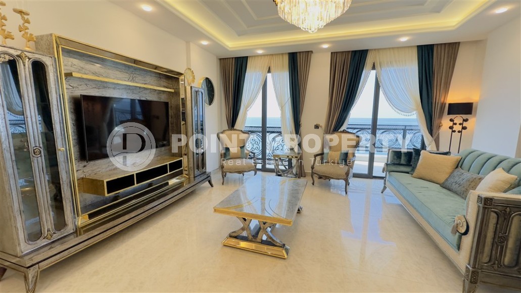 Роскошная панорамная квартира с видом на море, в центре современного района Аланьи - Махмутлар-id-6563-фото-3