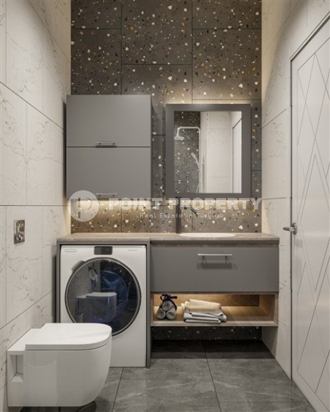 Compact apartment 1+1, on the 1st floor in a residential complex at the final stage of construction, in the Avsallar area-id-6566-photo-10