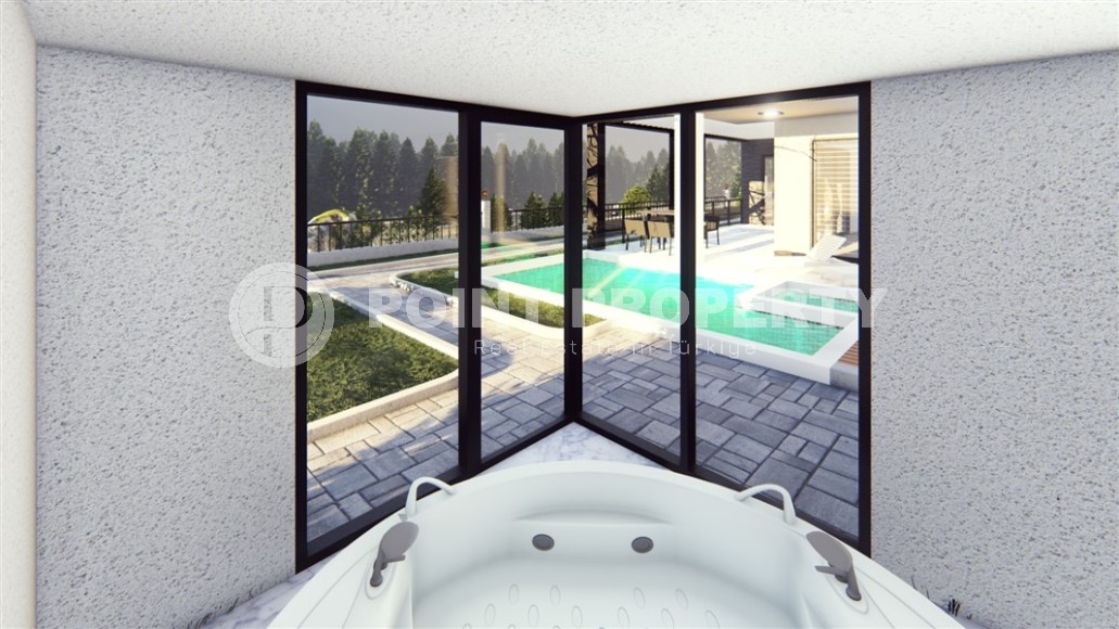 Elite panoramic villas at the final stage of construction, in the picturesque, prestigious area of Alanya - Bektash-id-6588-photo-3