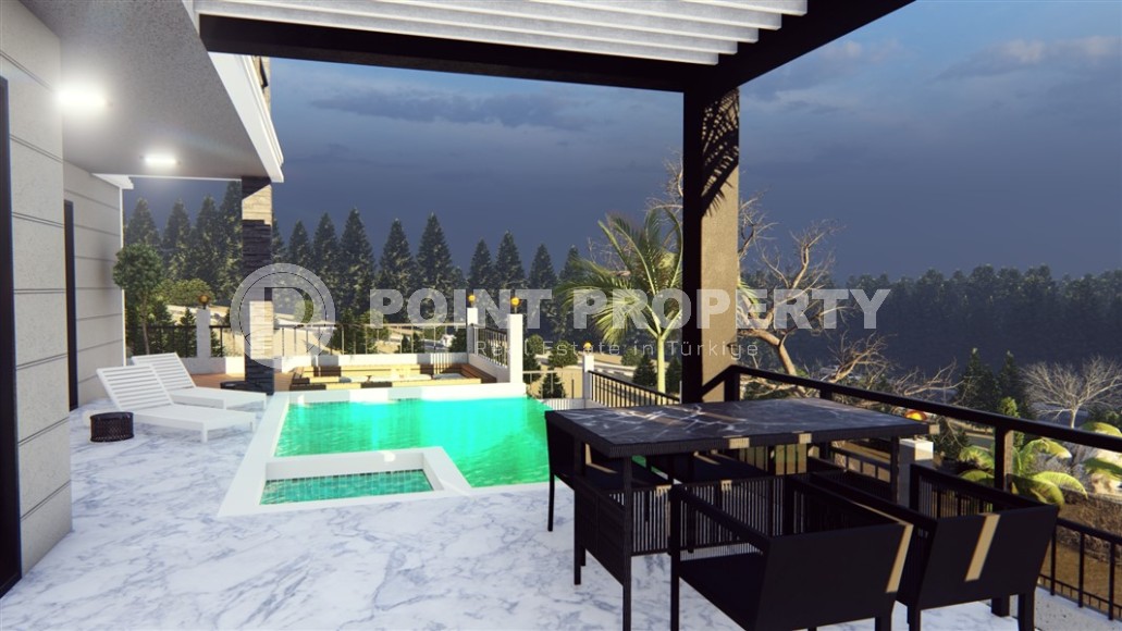 Elite panoramic villas at the final stage of construction, in the picturesque, prestigious area of Alanya - Bektash-id-6588-photo-6