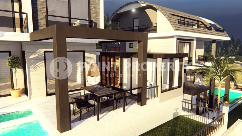 Elite panoramic villas at the final stage of construction, in the picturesque, prestigious area of Alanya - Bektash-id-6588-photo-10