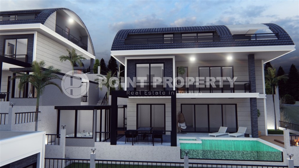 Elite panoramic villas at the final stage of construction, in the picturesque, prestigious area of Alanya - Bektash-id-6588-photo-13
