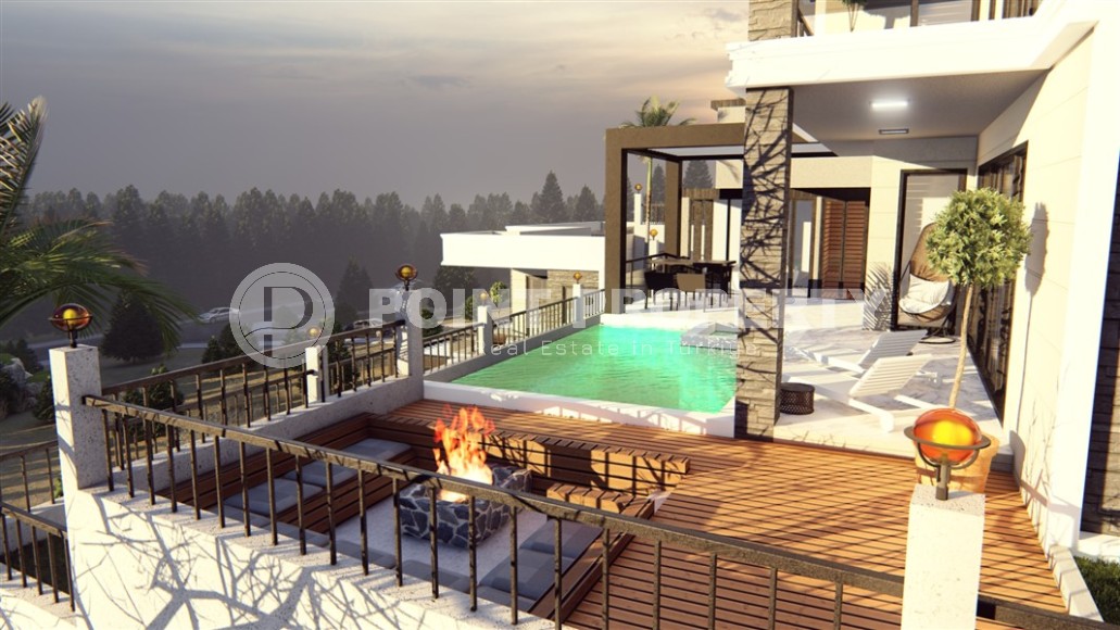 Elite panoramic villas at the final stage of construction, in the picturesque, prestigious area of Alanya - Bektash-id-6588-photo-14