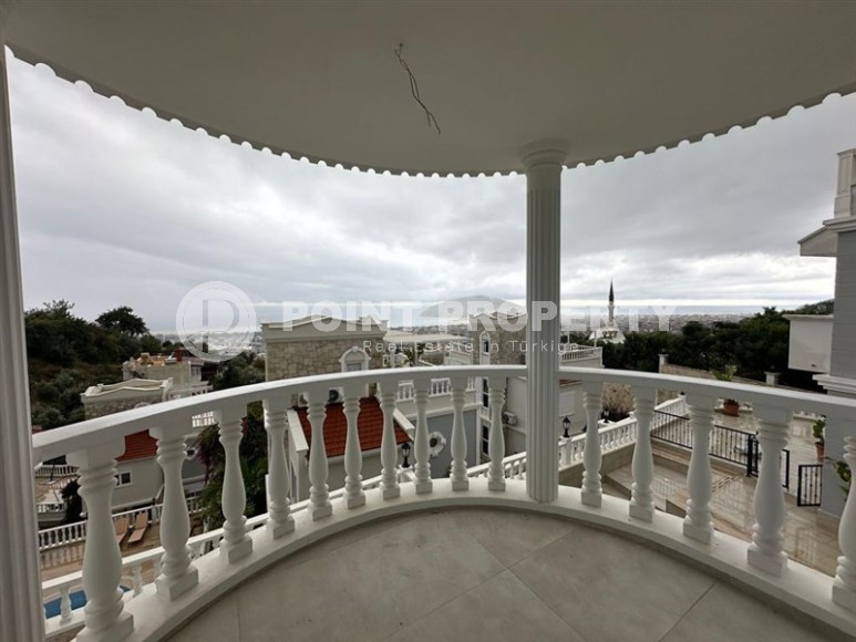 Панорамная 3-этажная вилла с видом на море, в живописном районе Аланьи - Джикджилли-id-6593-фото-13