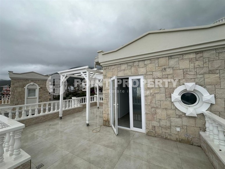 Панорамная 3-этажная вилла с видом на море, в живописном районе Аланьи - Джикджилли-id-6593-фото-14