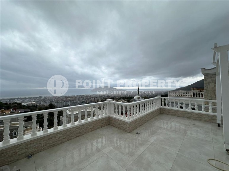 Панорамная 3-этажная вилла с видом на море, в живописном районе Аланьи - Джикджилли-id-6593-фото-18