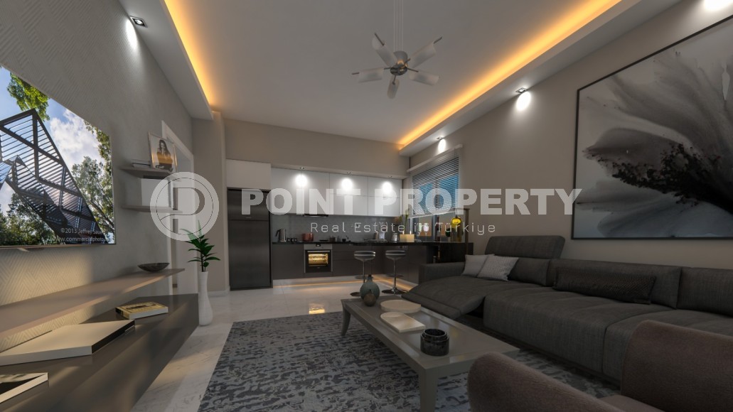 Квартира в ультрасовременном жилом комплексе, с инфраструктурой «город в городе», в спокойном районе Аланьи - Демирташ-id-6595-фото-3