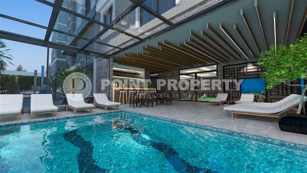 Квартира в ультрасовременном жилом комплексе, с инфраструктурой «город в городе», в спокойном районе Аланьи - Демирташ-id-6595-фото-9