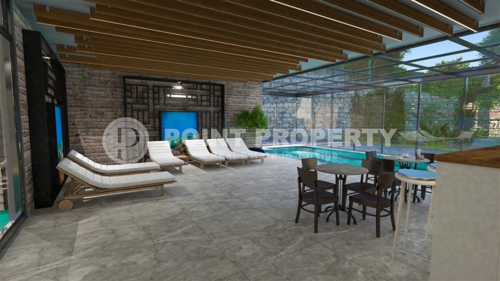 Квартира в ультрасовременном жилом комплексе, с инфраструктурой «город в городе», в спокойном районе Аланьи - Демирташ-id-6595-фото-10