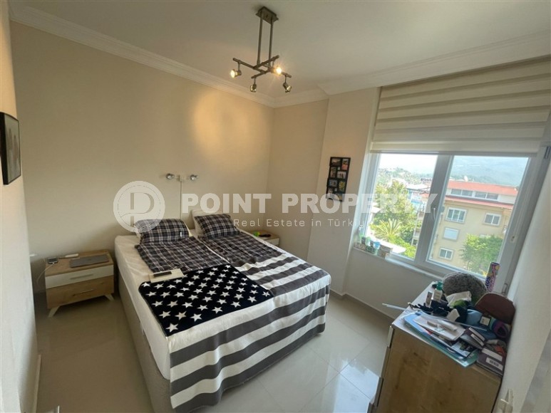 Панорамная квартира с видом на море, на 4-м этаже с мансардой, в центре престижного района Аланьи - Кестель-id-6602-фото-7