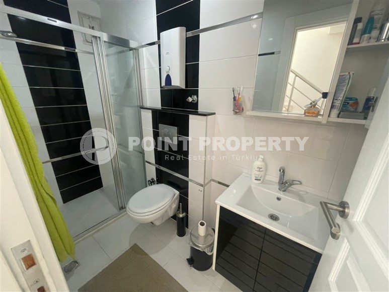 Панорамная квартира с видом на море, на 4-м этаже с мансардой, в центре престижного района Аланьи - Кестель-id-6602-фото-14