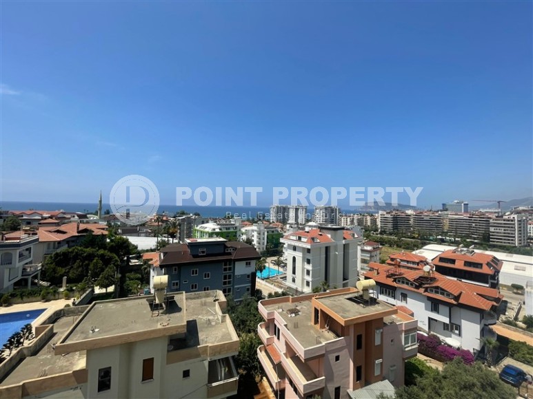 Панорамная квартира с видом на море, на 4-м этаже с мансардой, в центре престижного района Аланьи - Кестель-id-6602-фото-19