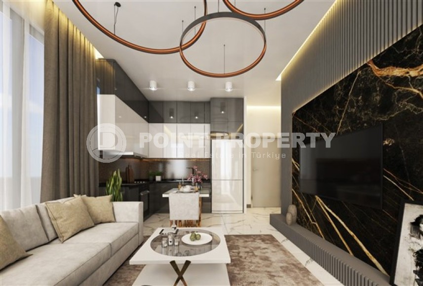 Квартира на 1-м этаже в жилом комплексе на этапе строительства, в 1600 метрах от моря-id-6607-фото-3