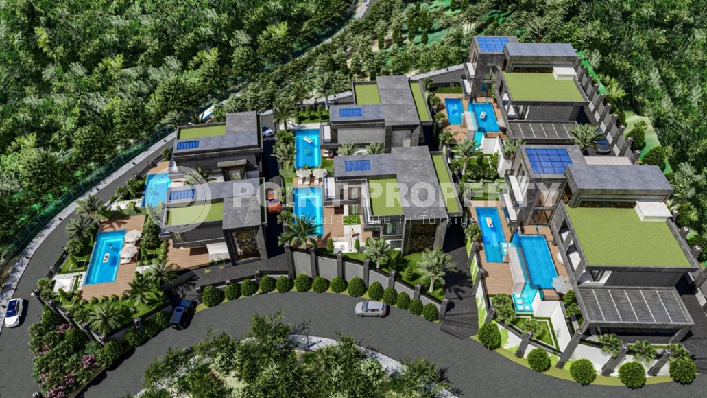 Luxury villas from the developer, in a green, environmentally friendly area of Alanya - Kargicak-id-6615-photo-9