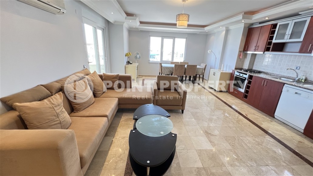 Уютная квартира с видом на море и горы, в центре спокойного района Аланьи - Тосмур-id-6622-фото-2