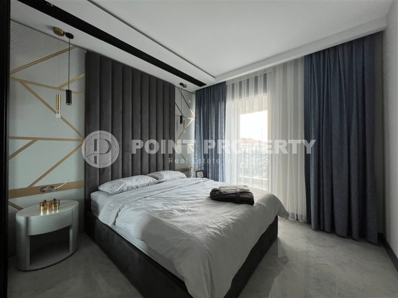 Комфортабельная квартира с видом на море, на 4-м этаже в современном жилом комплексе, в центре престижного района Аланьи - Кестель-id-6631-фото-4