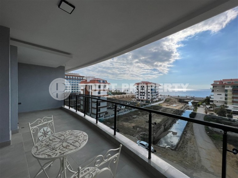 Комфортабельная квартира с видом на море, на 4-м этаже в современном жилом комплексе, в центре престижного района Аланьи - Кестель-id-6631-фото-6