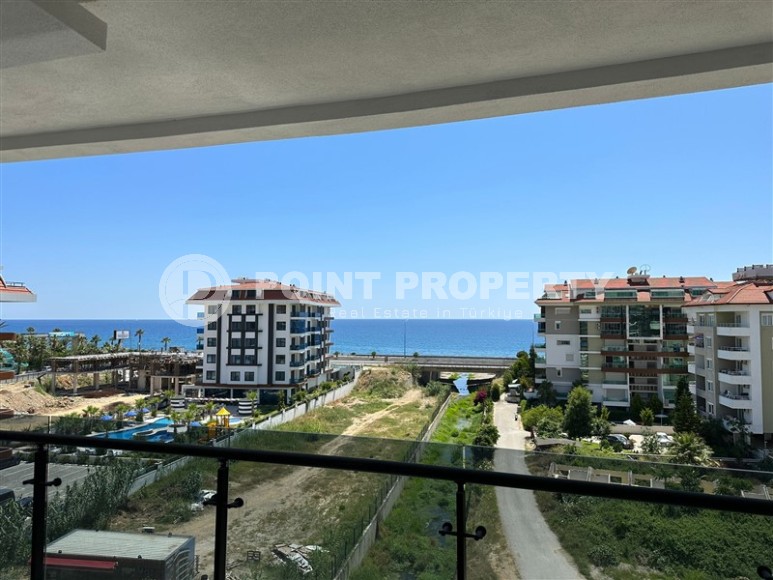 Комфортабельная квартира с видом на море, на 4-м этаже в современном жилом комплексе, в центре престижного района Аланьи - Кестель-id-6631-фото-8