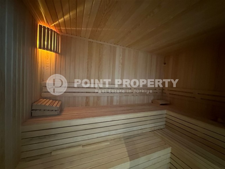 Комфортабельная квартира с видом на море, на 4-м этаже в современном жилом комплексе, в центре престижного района Аланьи - Кестель-id-6631-фото-12