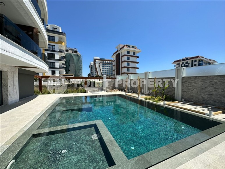 Комфортабельная квартира с видом на море, на 4-м этаже в современном жилом комплексе, в центре престижного района Аланьи - Кестель-id-6631-фото-14