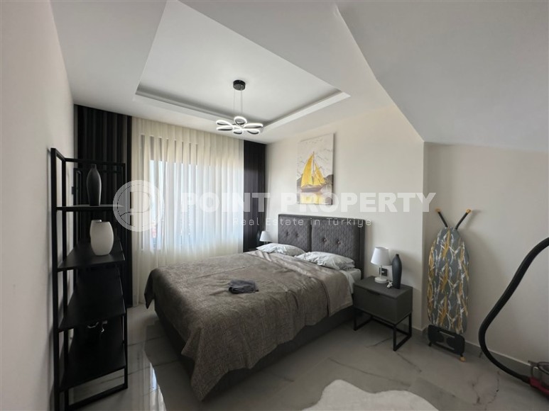 Панорамный дуплекс с видом на море, в новом жилом комплексе, в центре района Махмутлар-id-6634-фото-4