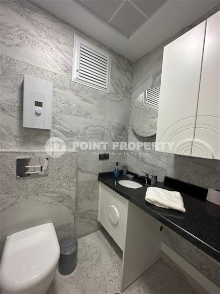 Панорамный дуплекс с видом на море, в новом жилом комплексе, в центре района Махмутлар-id-6634-фото-9