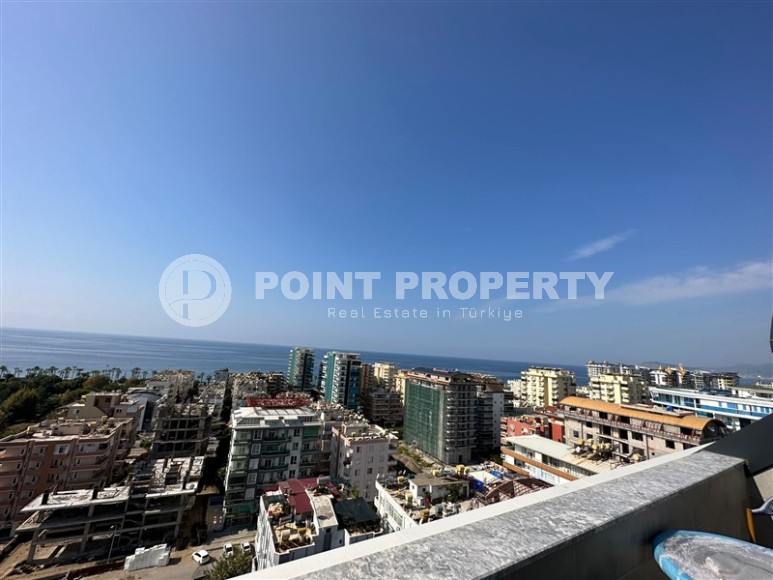 Панорамный дуплекс с видом на море, в новом жилом комплексе, в центре района Махмутлар-id-6634-фото-11