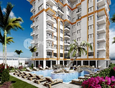 New 1+1 apartment, on an area of 55 m2, in a residential complex with rich internal infrastructure, in the center of Alanya-id-6650-photo-3