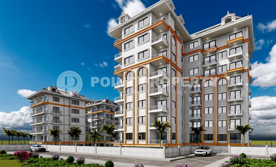 Новая квартира 1+1, на площади 55 м2, в жилом комплексе с богатой внутренней инфраструктурой, в центре Аланьи-id-6650-фото-4