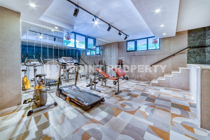 Стильная квартира с качественной чистовой отделкой, в 1300 метрах от моря, в центре Аланьи-id-6651-фото-10