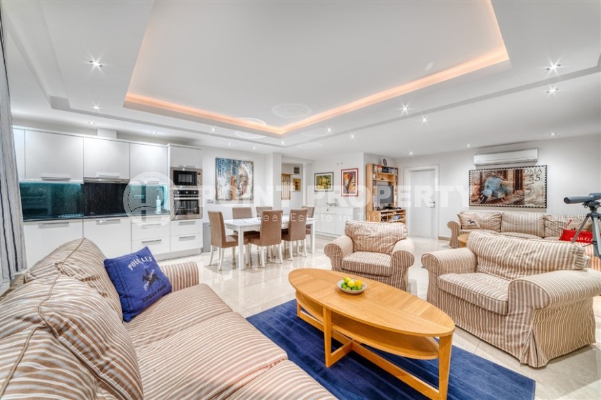 Атмосферная квартира с собственным садом, в 500 метрах от пляжа, в живописном районе Аланьи - Конаклы-id-6653-фото-2