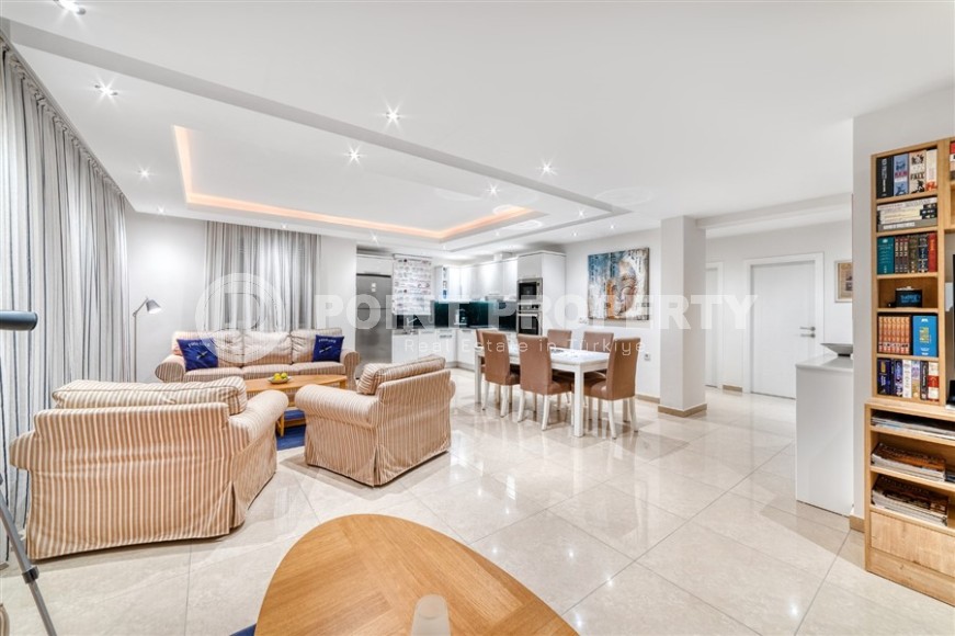 Атмосферная квартира с собственным садом, в 500 метрах от пляжа, в живописном районе Аланьи - Конаклы-id-6653-фото-6