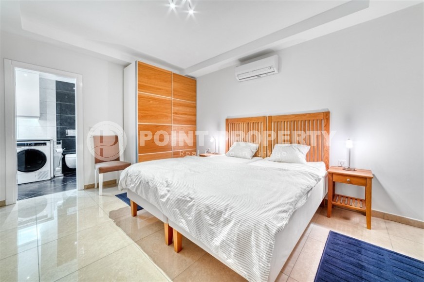 Атмосферная квартира с собственным садом, в 500 метрах от пляжа, в живописном районе Аланьи - Конаклы-id-6653-фото-14