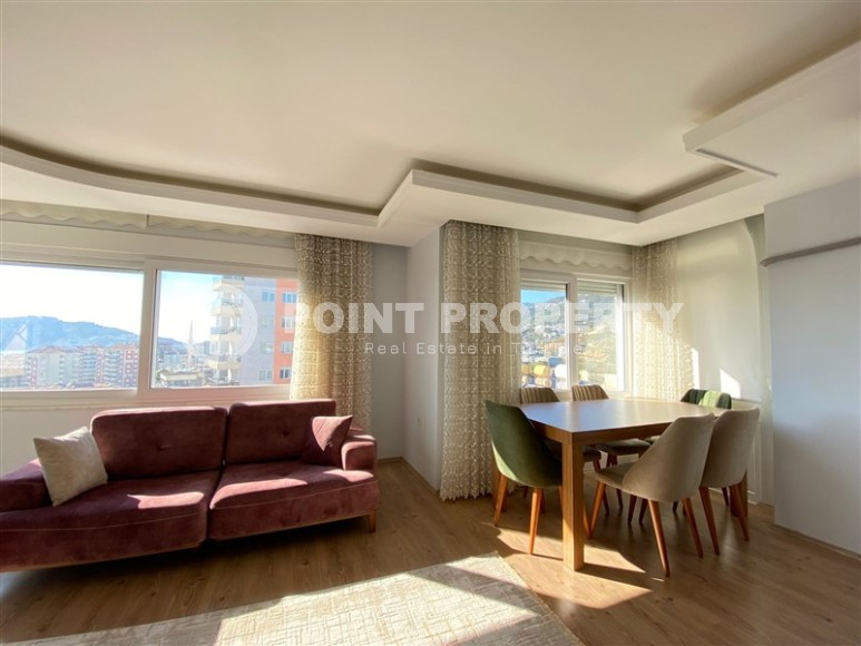 Большая двухуровневая квартира с панорамным видом на море и гору Кале, в спокойном районе Аланьи - Джикджилли-id-6672-фото-4