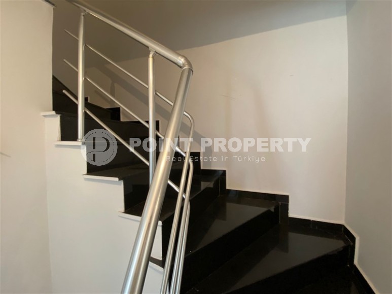 Большая двухуровневая квартира с панорамным видом на море и гору Кале, в спокойном районе Аланьи - Джикджилли-id-6672-фото-11