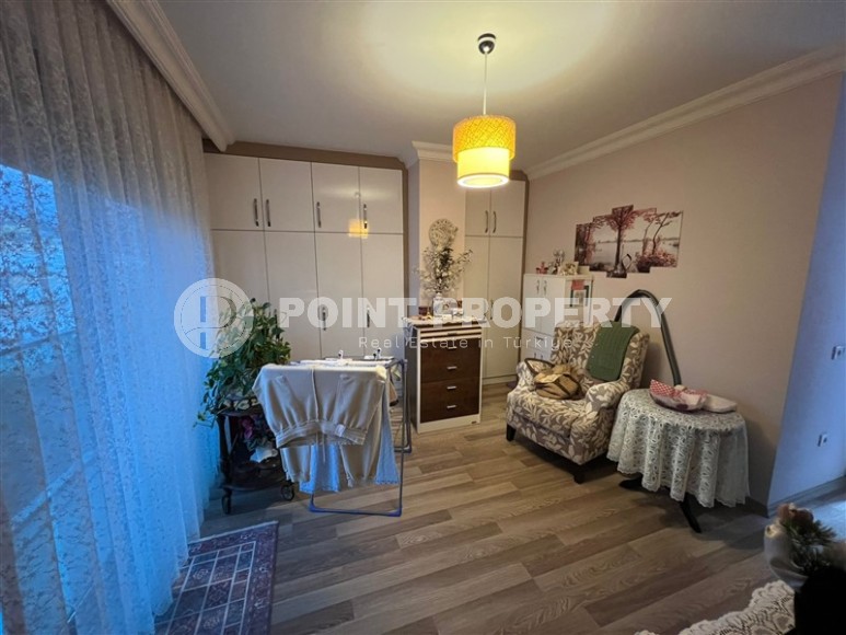 Просторная квартира 2+1, на площади 105 м2, в доме с бассейном и садом, в центре Аланьи-id-6696-фото-5