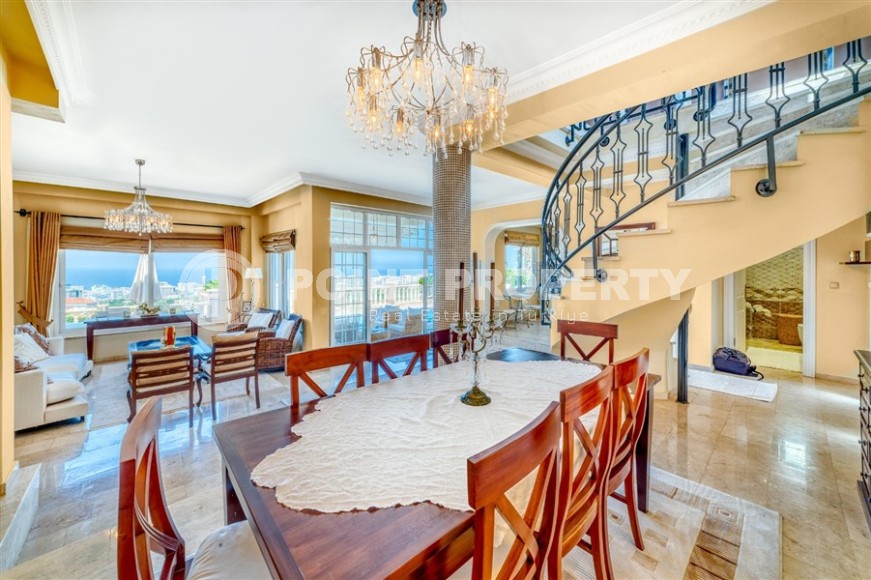 Панорамная двухэтажная вилла с роскошным видом на море, в зеленом, экологически чистом районе Аланьи - Каргыджак-id-6700-фото-5