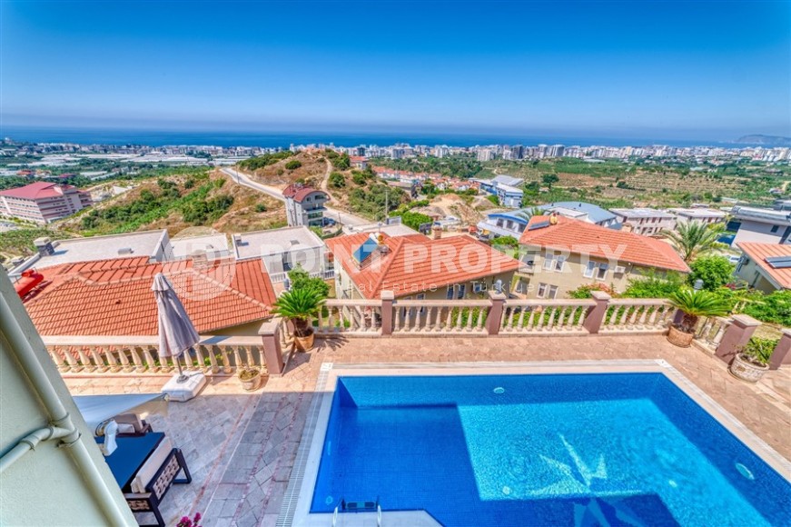 Панорамная двухэтажная вилла с роскошным видом на море, в зеленом, экологически чистом районе Аланьи - Каргыджак-id-6700-фото-23