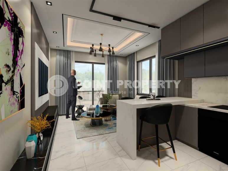 Новый инвестиционный проект в перспективном районе Аланьи - Паяллар - небольшая, комфортабельная бутик резиденция в 1900 метрах от моря-id-6711-фото-3