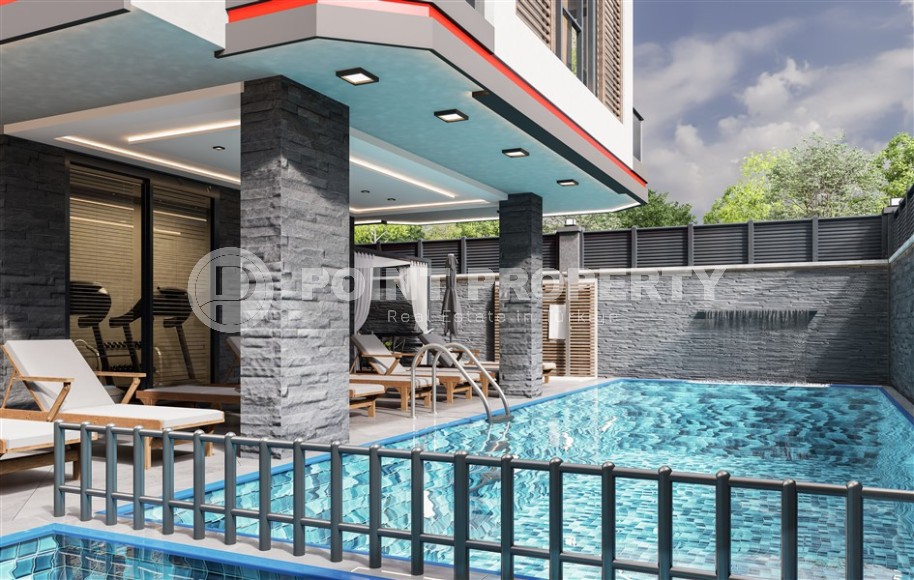 Apartments in a residential complex under construction 600 meters from the sea, a short walk from the center of Mahmutlar-id-6714-photo-2