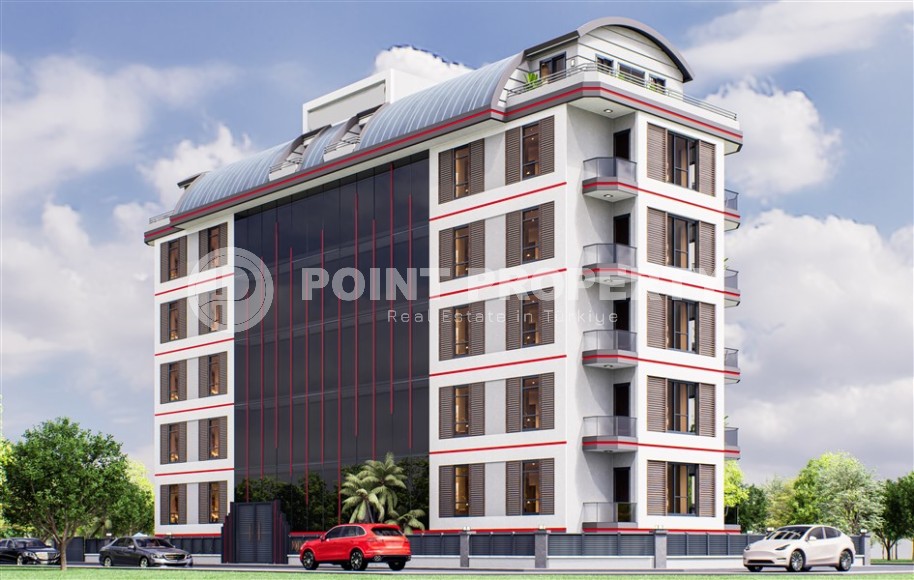 Apartments in a residential complex under construction 600 meters from the sea, a short walk from the center of Mahmutlar-id-6714-photo-13