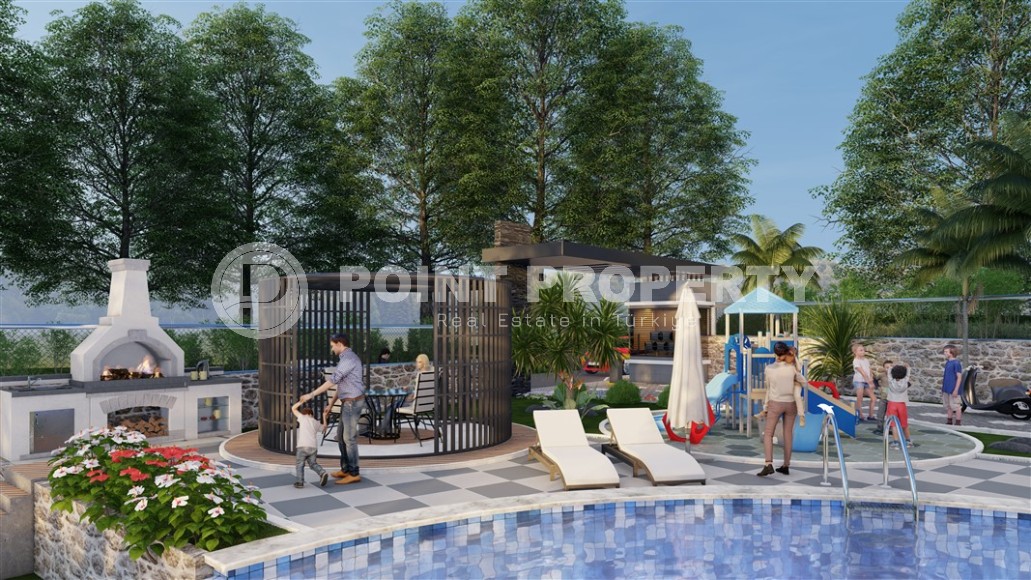 New apartments in a residential complex under construction, 1500 meters from the sea, in a green, environmentally friendly area of Alanya - Demirtas-id-6715-photo-2