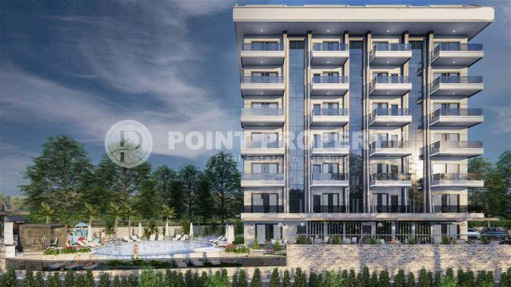 New apartments in a residential complex under construction, 1500 meters from the sea, in a green, environmentally friendly area of Alanya - Demirtas-id-6715-photo-12