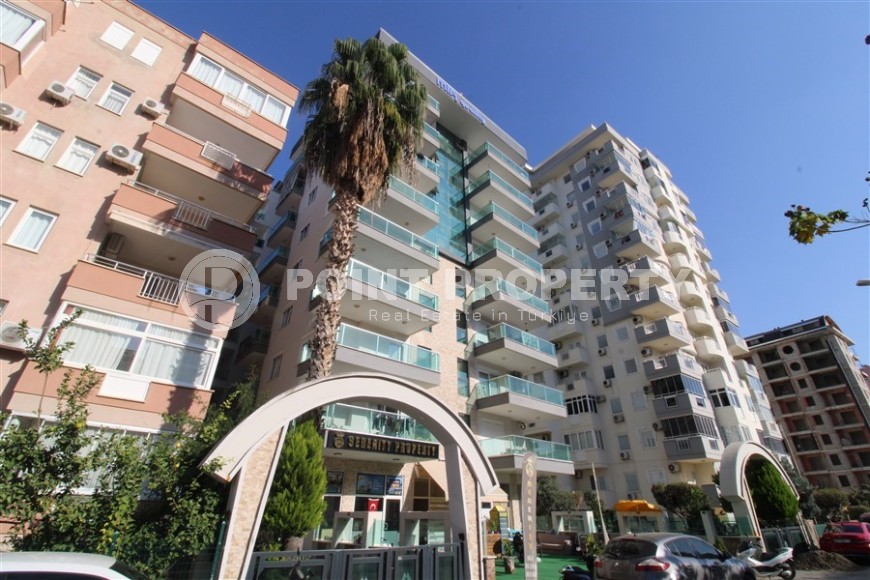 Панорамная квартира с видом на море и  горы, на 8-м этаже с мансардой, в центре современного района Аланьи - Махмутлар-id-6716-фото-1