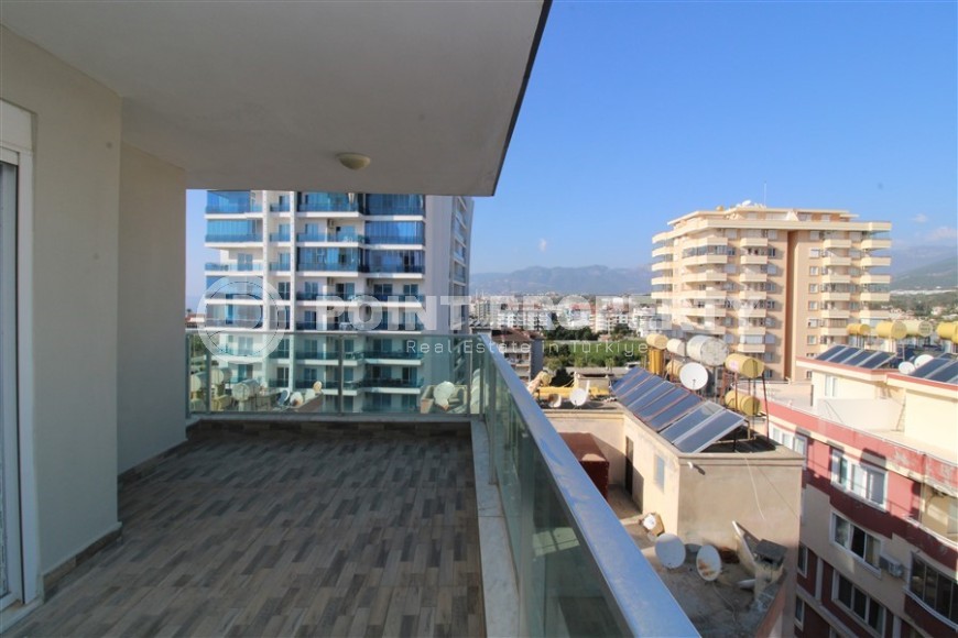 Панорамная квартира с видом на море и  горы, на 8-м этаже с мансардой, в центре современного района Аланьи - Махмутлар-id-6716-фото-16