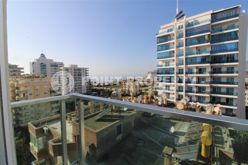 Панорамная квартира с видом на море и  горы, на 8-м этаже с мансардой, в центре современного района Аланьи - Махмутлар-id-6716-фото-17