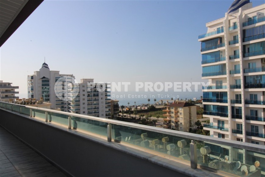 Панорамная квартира с видом на море и  горы, на 8-м этаже с мансардой, в центре современного района Аланьи - Махмутлар-id-6716-фото-20