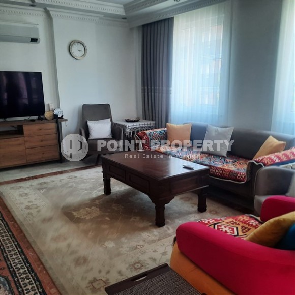 Меблированная квартира 2+1, общей площадью 100 м2, в самом центре Аланьи, в 250 метрах от знаменитого пляжа Клеопатры-id-6741-фото-2